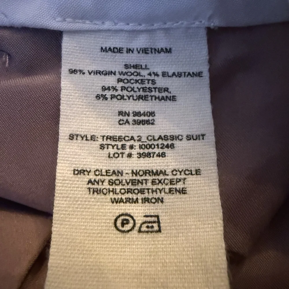 Theory Treeca Pants Size 4 Cropped Virgin Wool Suit Trouser Quiet Luxury